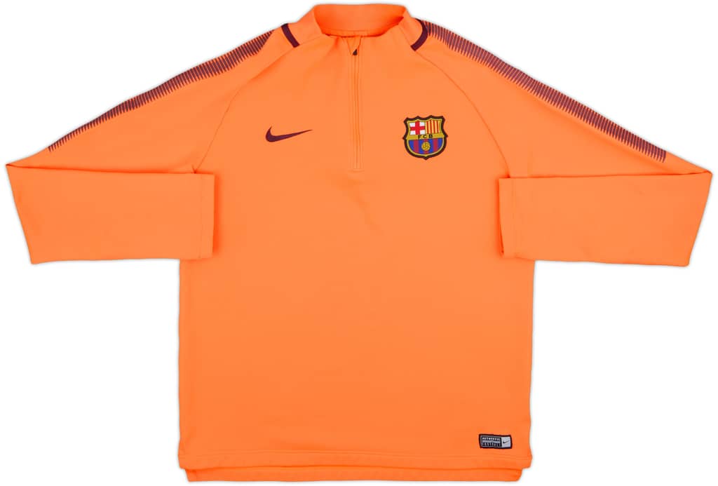 2017-18 Barcelona Nike 1/4 Zip Drill Top - 6/10 - (XL.Boys)