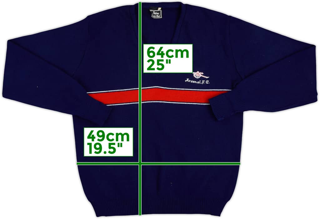 1986-88 Arsenal Porters Knitted Jumper - 8/10 - (L)