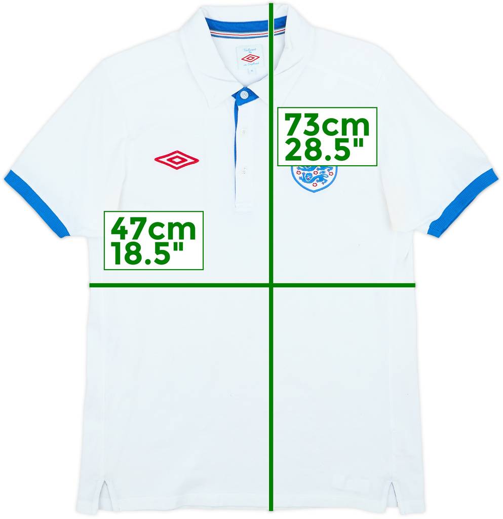 2010-11 England Umbro Polo Shirt - 7/10 - (M)