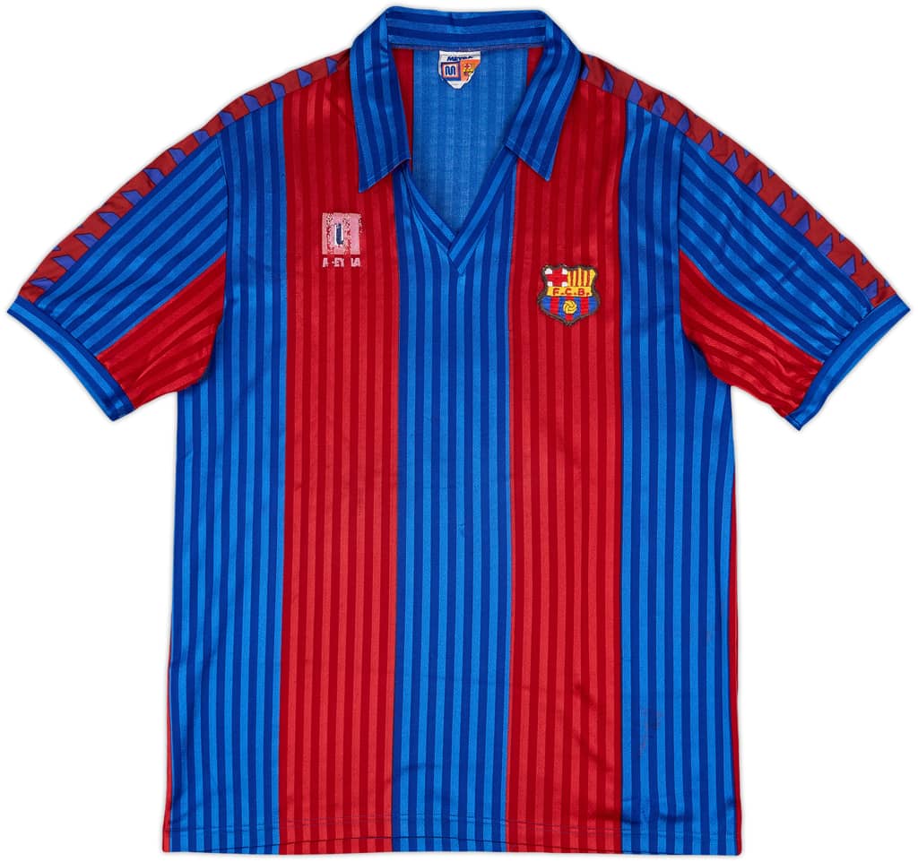 1989-92 Barcelona Home Shirt - 6/10 - (XL)