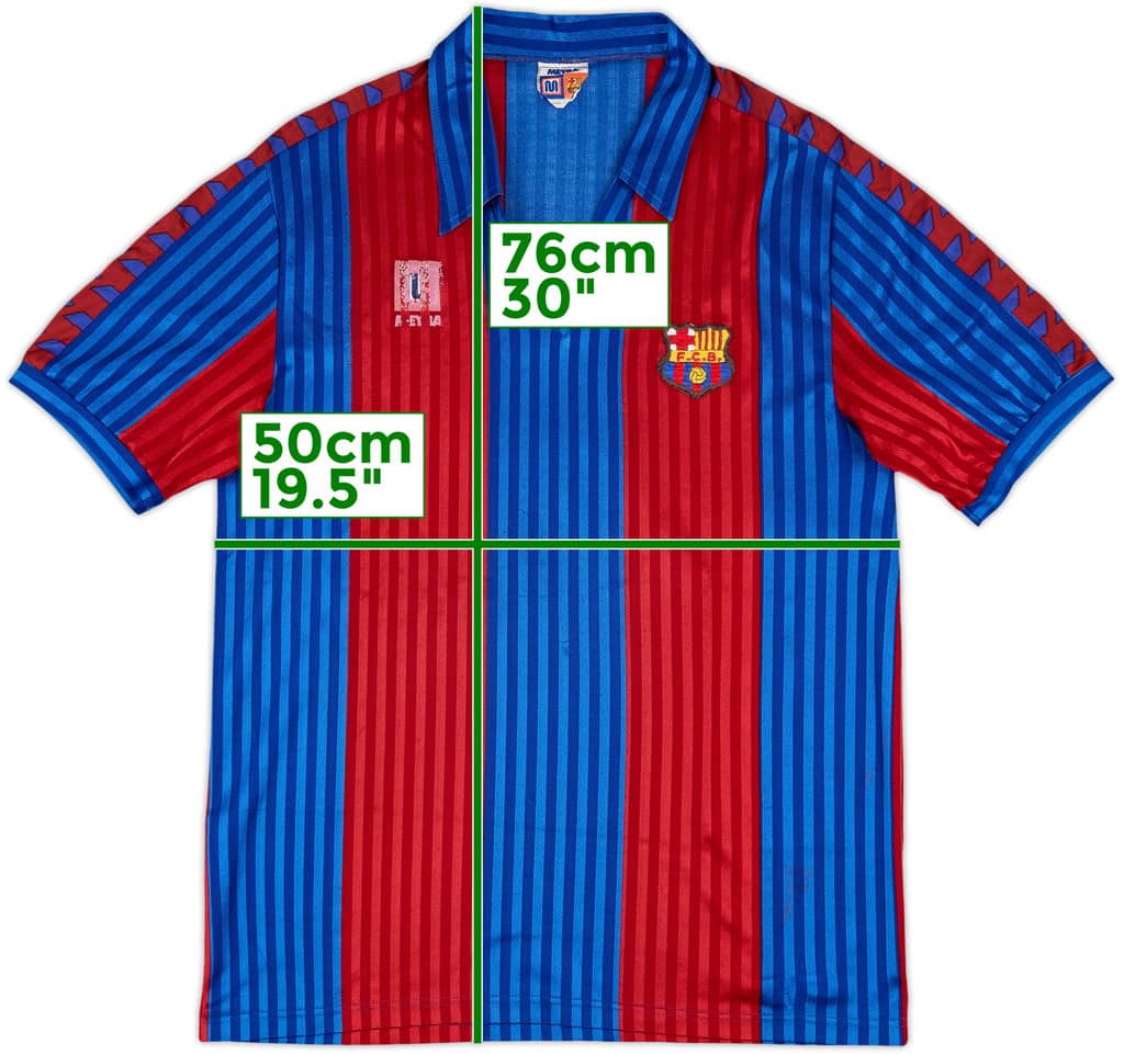 1989-92 Barcelona Home Shirt - 6/10 - (XL)