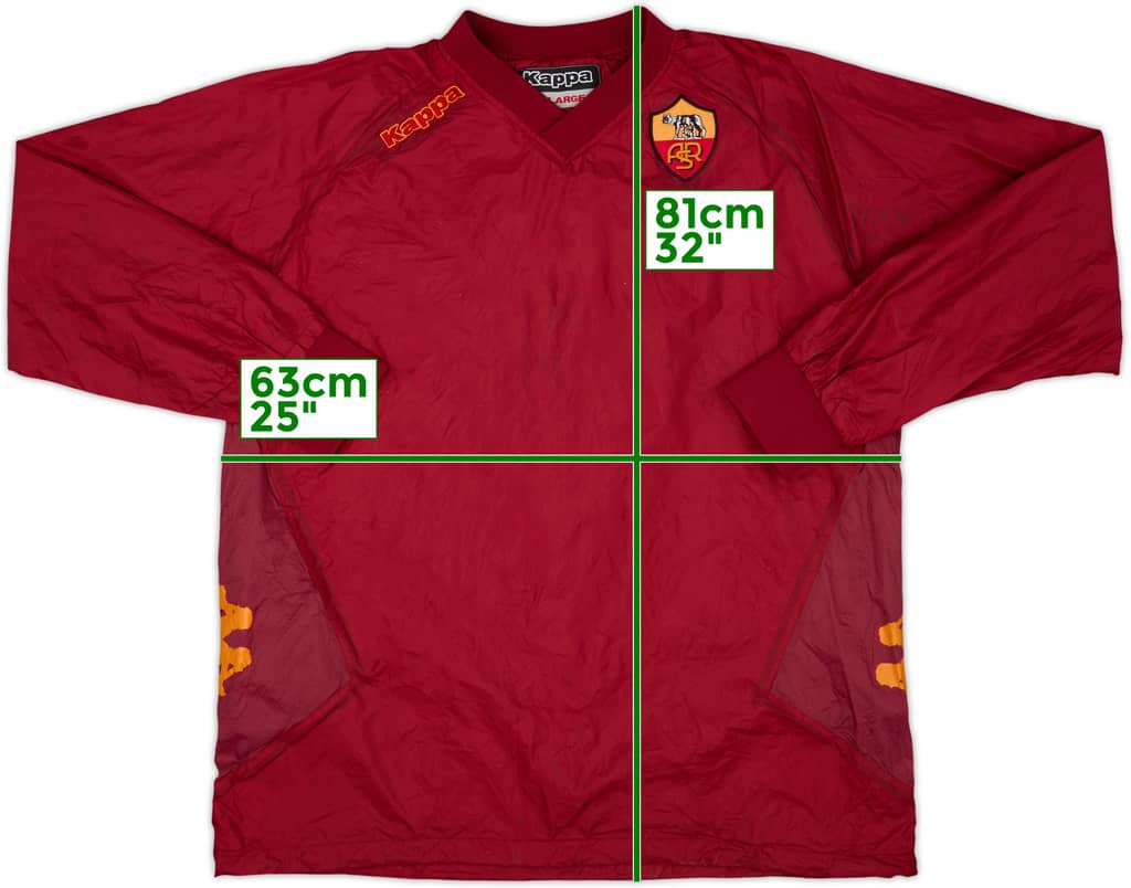 2011-12 Roma Kappa Drill Top - 7/10 - (XXL)