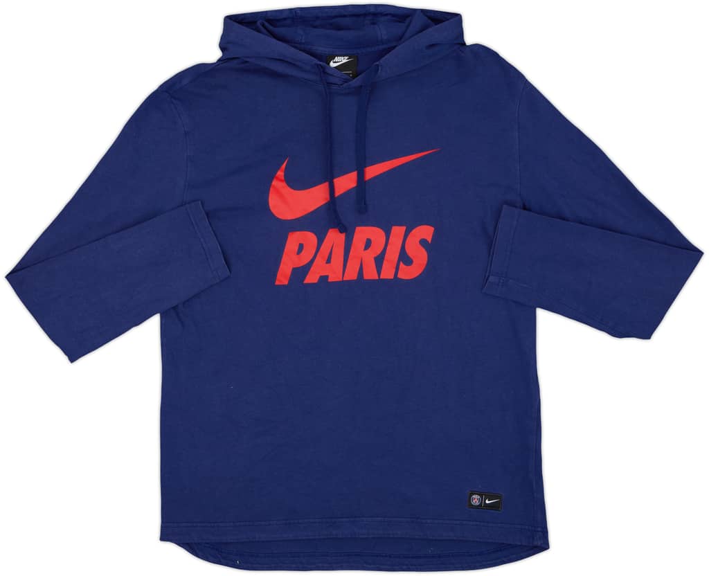 2018-19 Paris Saint-Germain Nike Hooded Sweat Top - 8/10 - (L)