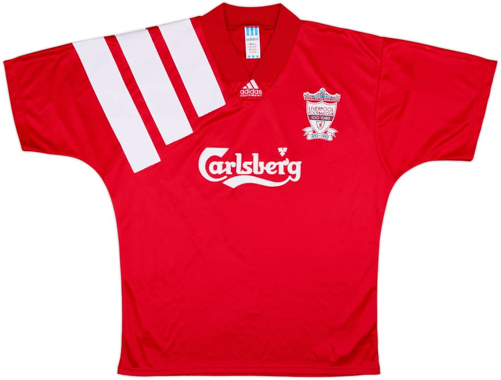 1992-93 Liverpool Centenary Home Shirt - 8/10 - (XL)