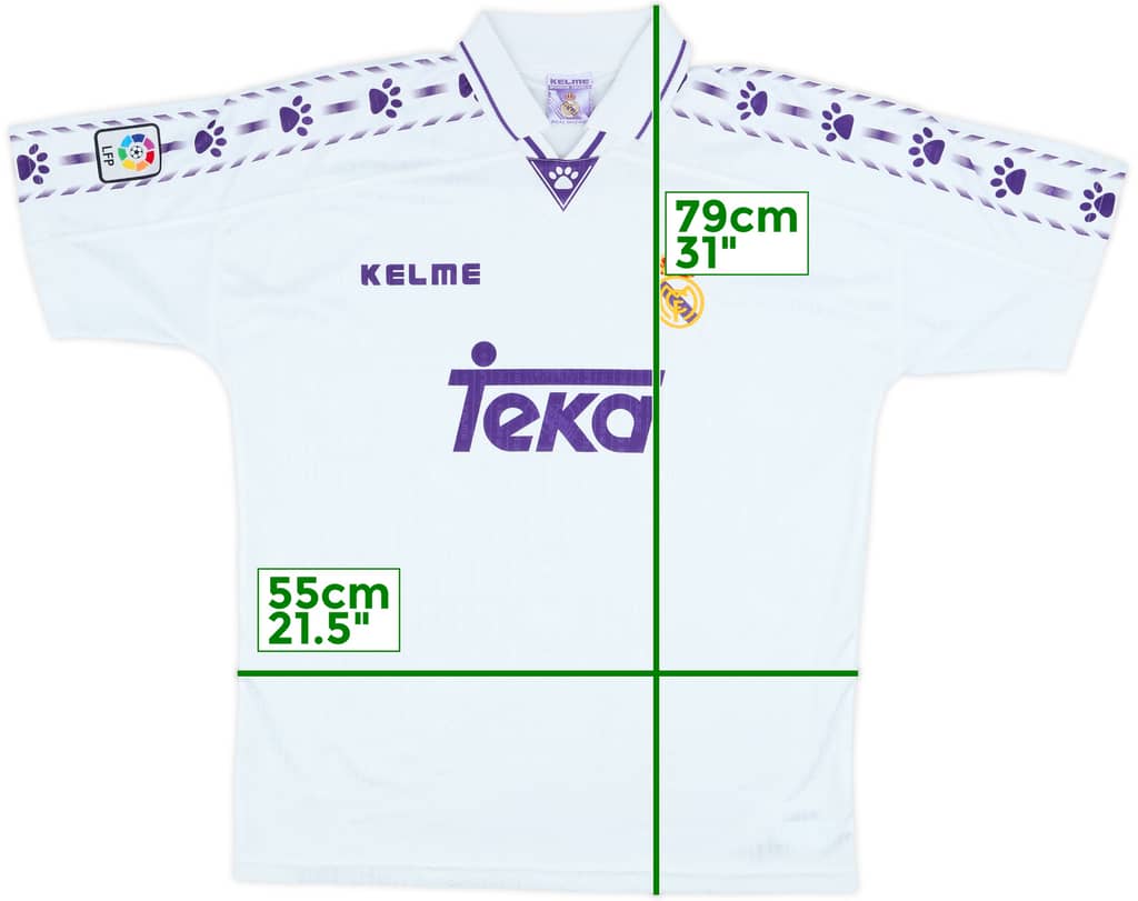 1996-97 Real Madrid Home Shirt - 8/10 - (XL)