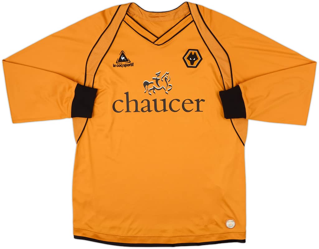 2006-08 Wolves Home L/S Shirt - 8/10 - (L)
