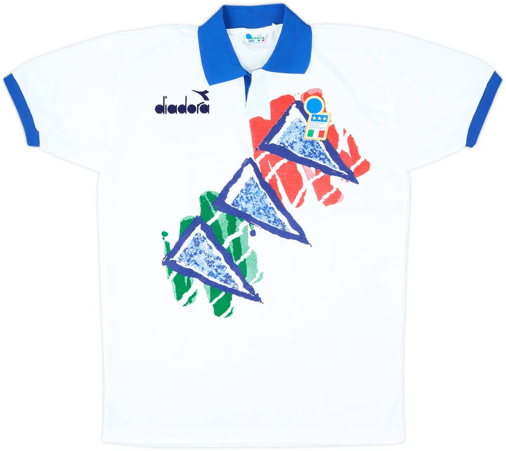 1994-95 Italy Diadora Training Shirt - 9/10 - (XL)