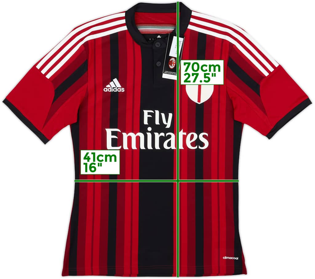 2014-15 AC Milan Home Shirt (S)