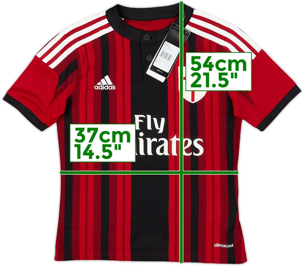 2014-15 AC Milan Home Shirt (S.Boys)