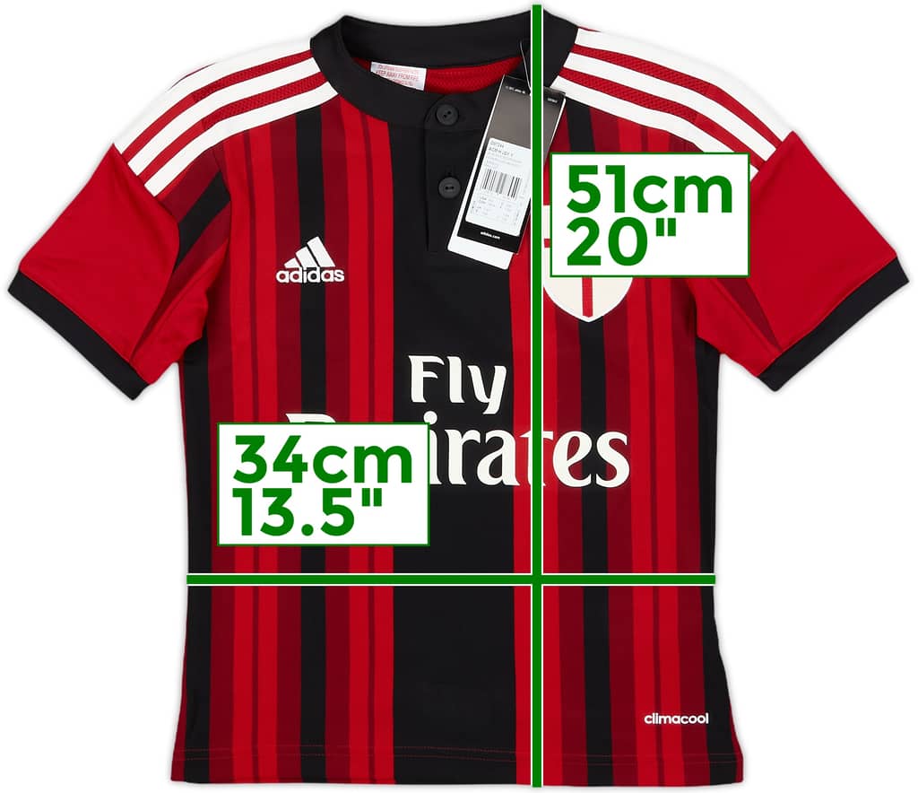 2014-15 AC Milan Home Shirt (7-8 Years)
