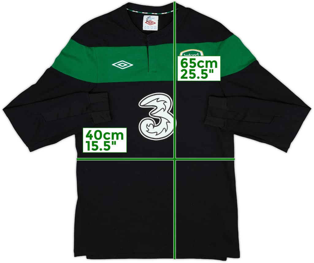 2011-12 Ireland Away L/S Shirt - 8/10 - (XL.Boys)