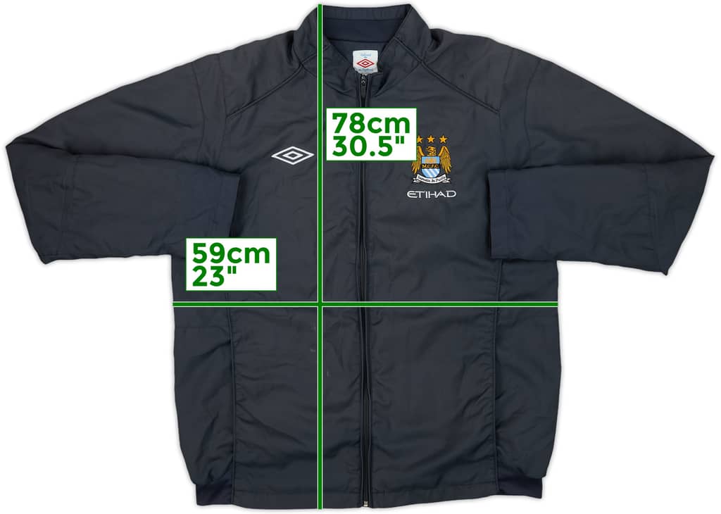 2010-11 Manchester City Umbro Track Jacket - 7/10 - (L)