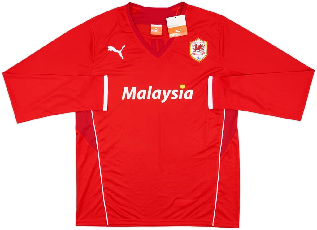 2013-14 Cardiff Home L/S Shirt (L)
