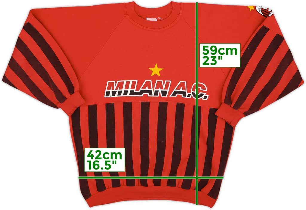 1990-91 AC Milan Le Felpe Dei Grandi Sweat Top - 5/10 - (L)