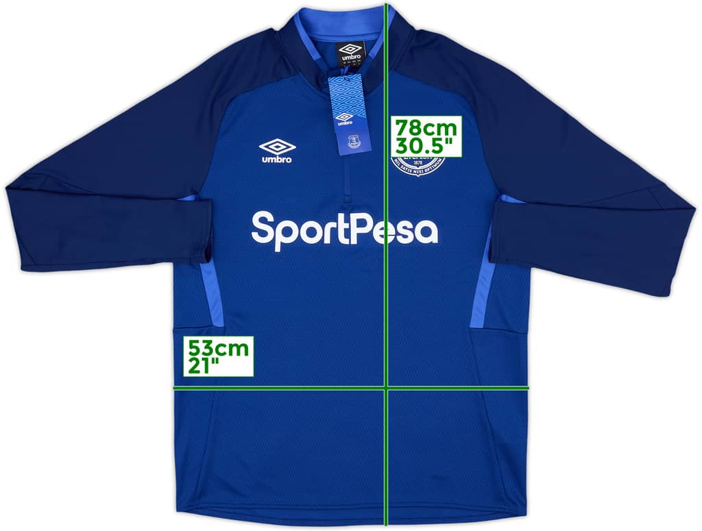 2019-20 Everton Umbro 1/4 Zip Training Top - 10/10 - (L)