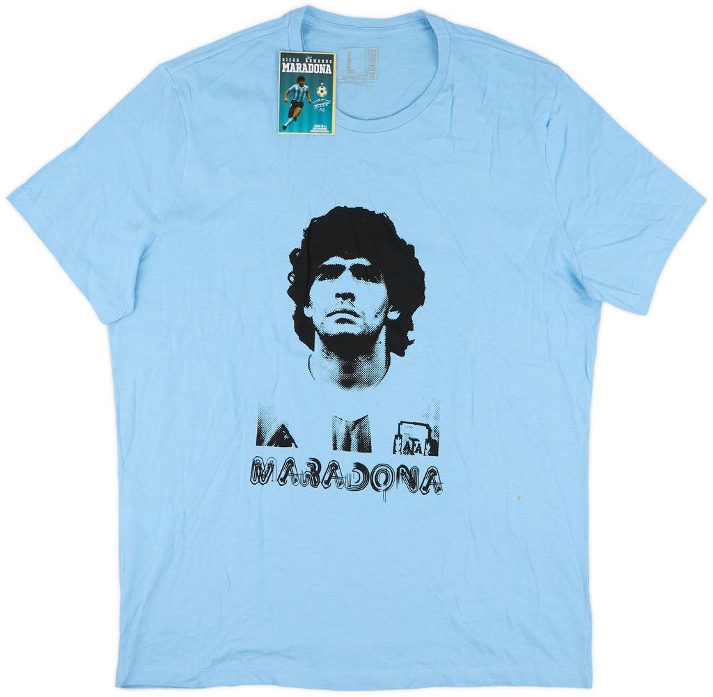 2010s Star 10 Maradona Graphic Tee (L)