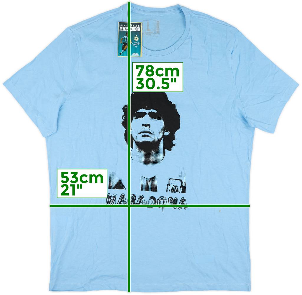 2010s Star 10 Maradona Graphic Tee (L)