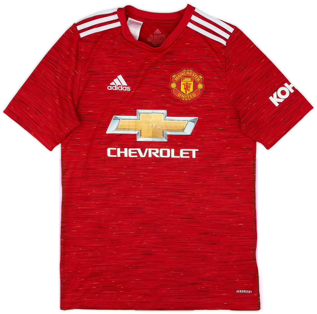 2020-21 Manchester United Home Shirt - 6/10 - (XL.Boys)