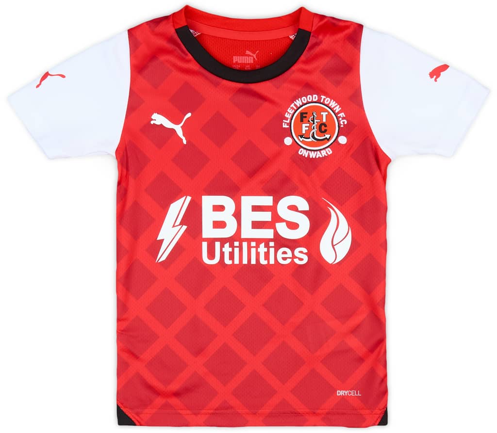 2023-24 Fleetwood Town Home Shirt (XS.Kids)