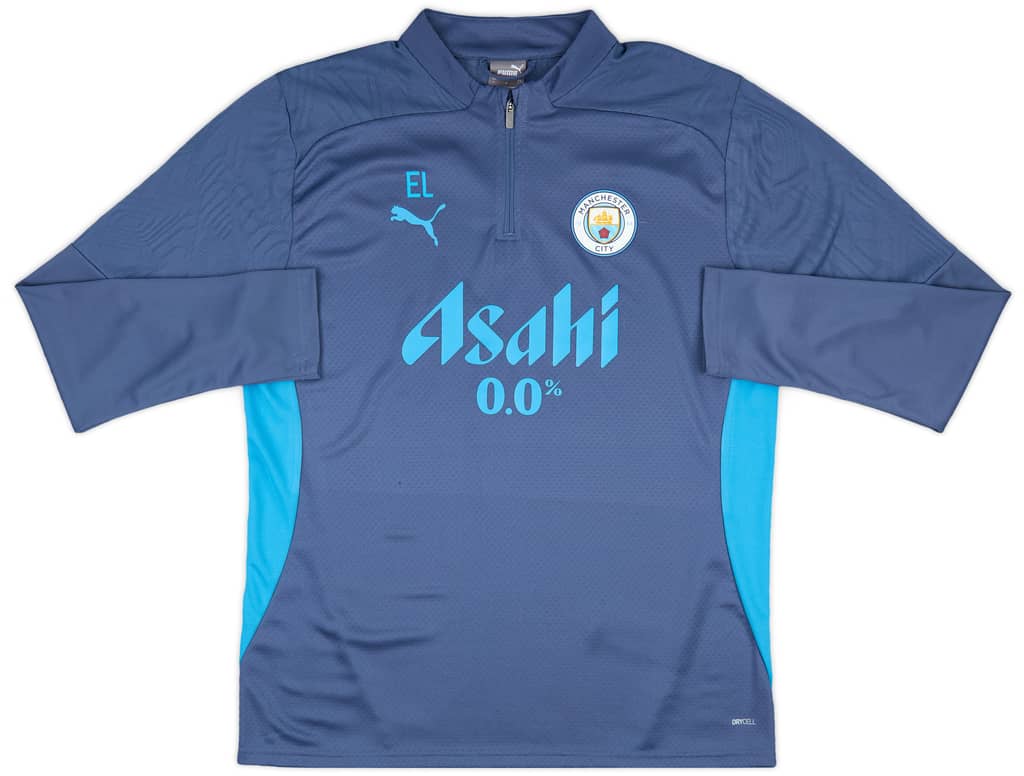 2024-25 Manchester City Staff Isssue 1/4 Zip Training Top #EL (L)