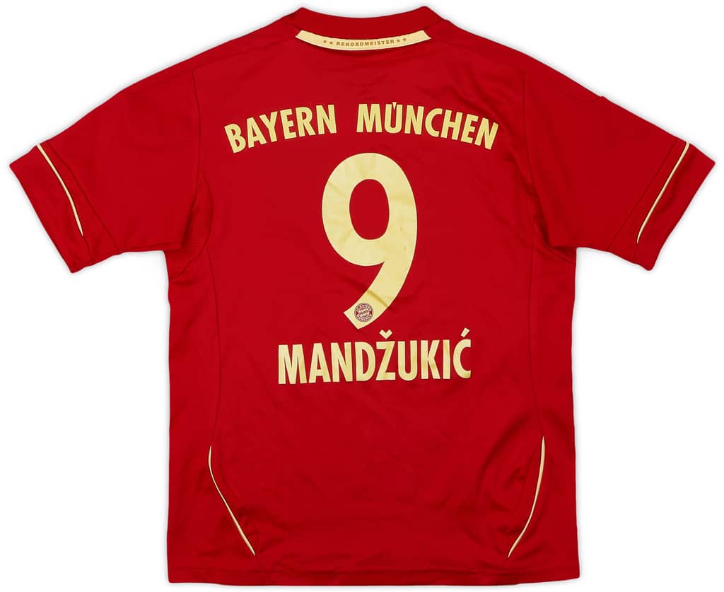 2011-13 Bayern Munich Home Shirt Mandzukic #9 - 6/10 - (S.Boys)