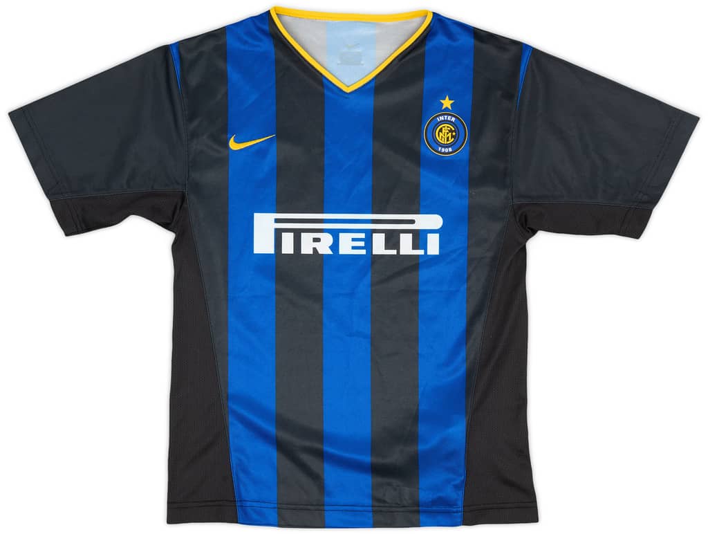 2002-03 Inter Milan Basic Home Shirt - 9/10 - (M.Boys)
