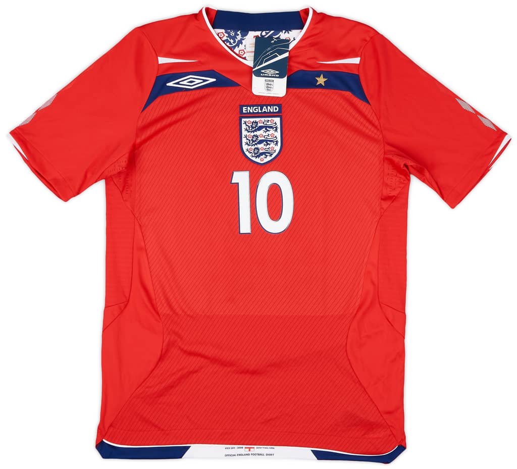 2008-10 England Away Shirt Rooney #10 - 9/10 - (S)