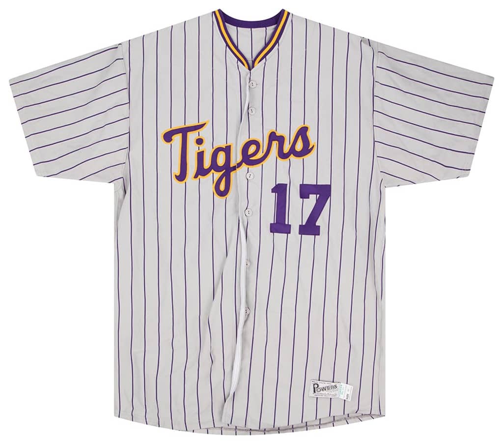 1990s LSU Tigers #17 Authentic Powers Jersey (Away) L
