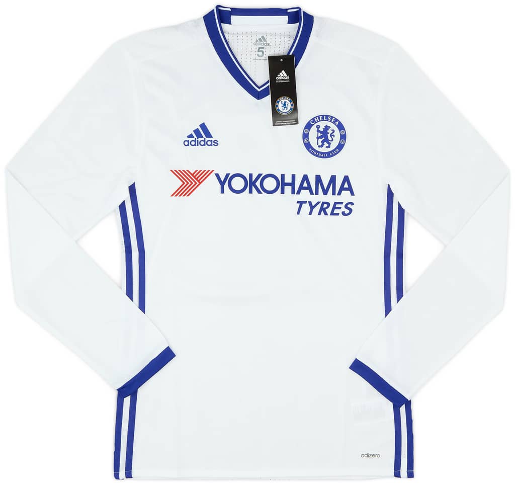 2016-17 Chelsea Player Issue Third L/S Shirt Fabregas #4 (S/M)