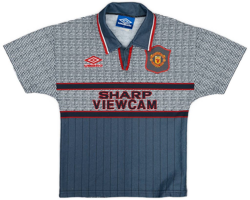 1995-96 Manchester United Away Shirt - 5/10 - (S.Boys)