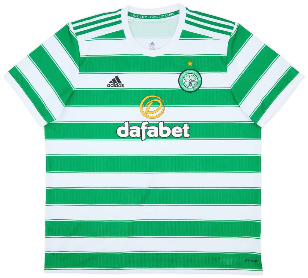 2021-22 Celtic Home Shirt - 8/10 - (XXL)