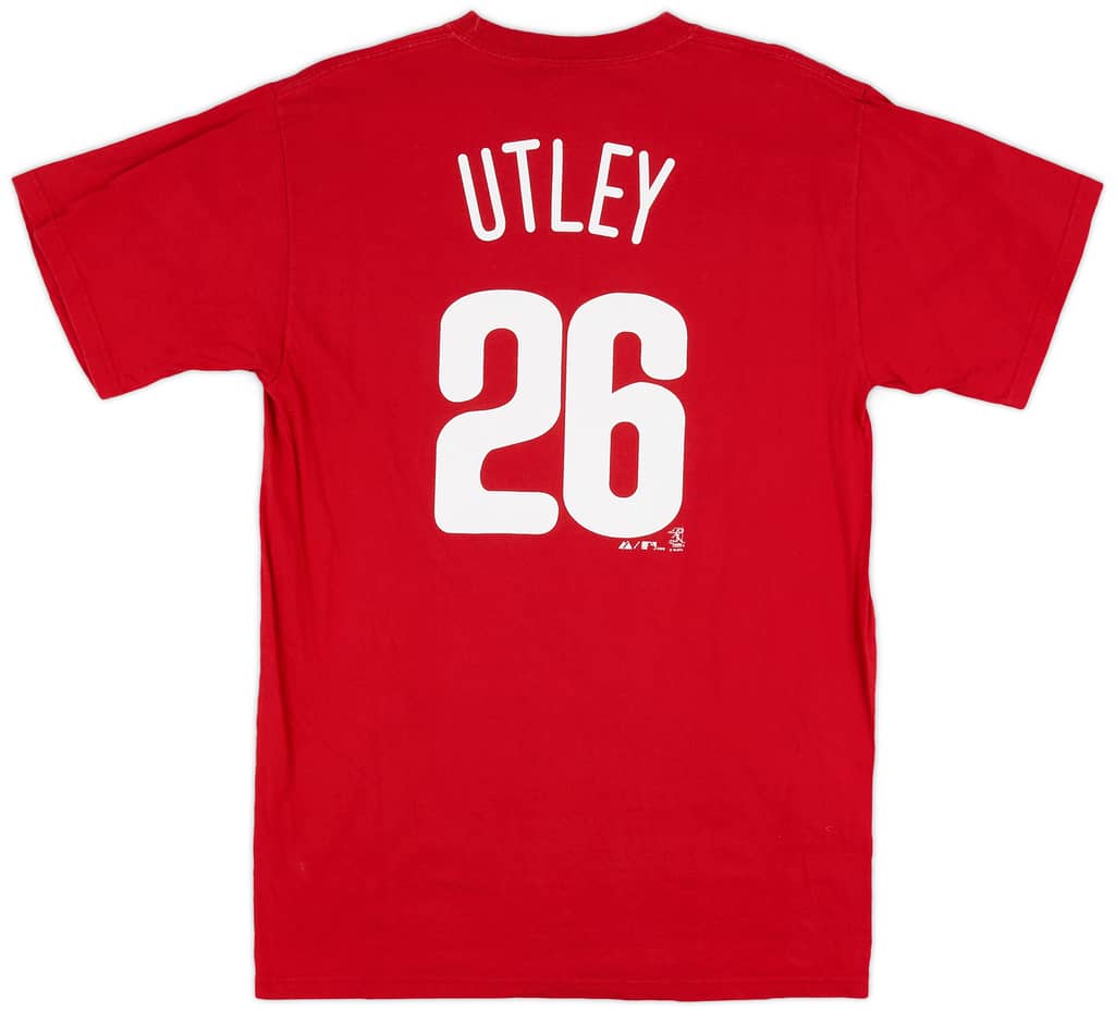 2008 Philadelphia Phillies Utley #26 Majestic Tee - 8/10 - (L)