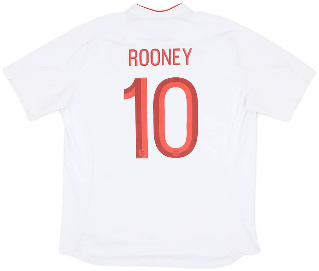 2012-13 England Home Shirt Rooney #10 - 9/10 - (XXL)