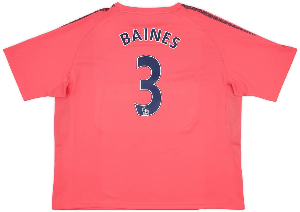 2010-11 Everton Away Shirt Baines #3 - 9/10 - (3XL)