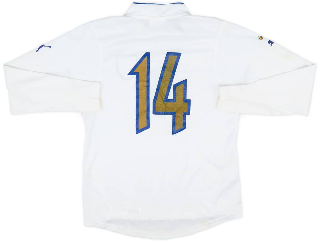 2003-04 Italy Match Issue Away L/S Shirt #14