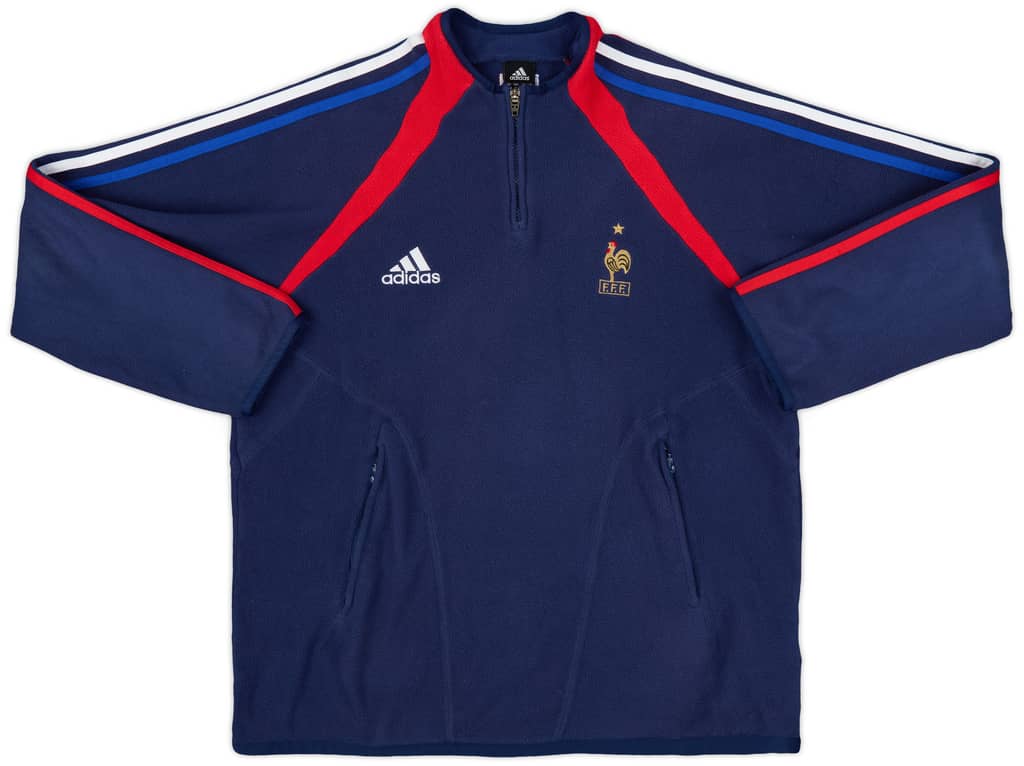 2003-04 France adidas 1/4 Zip Fleece Top - 9/10 - (M/L)