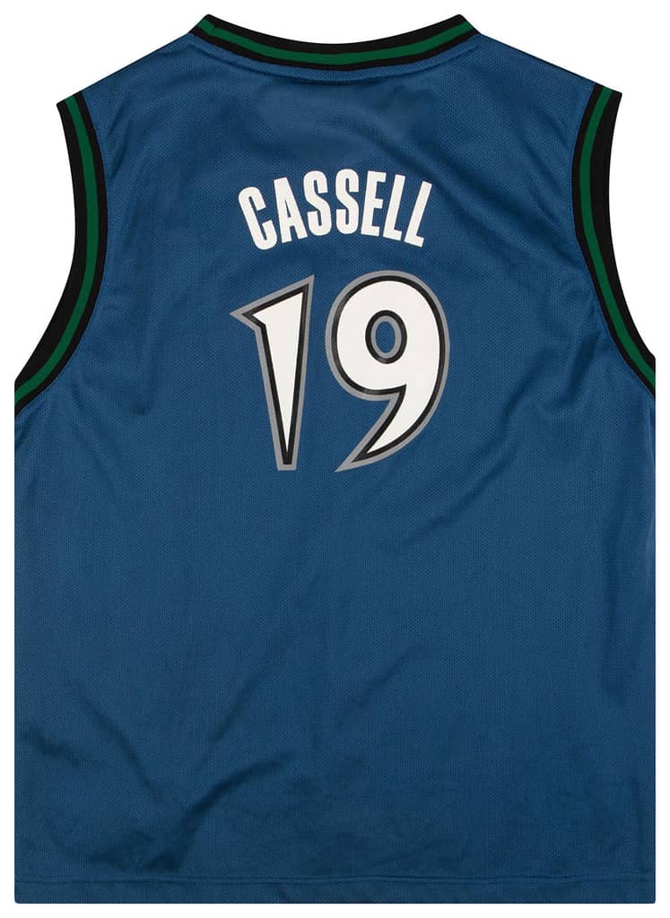 2003-05 Minnesota Timberwolves Cassell #19 Reebok Jersey (Away) Y
