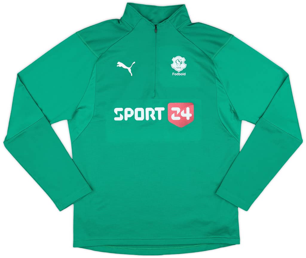 2018-19 Skjern GF Puma 1/4 Zip Drill Top - 8/10 - (M)