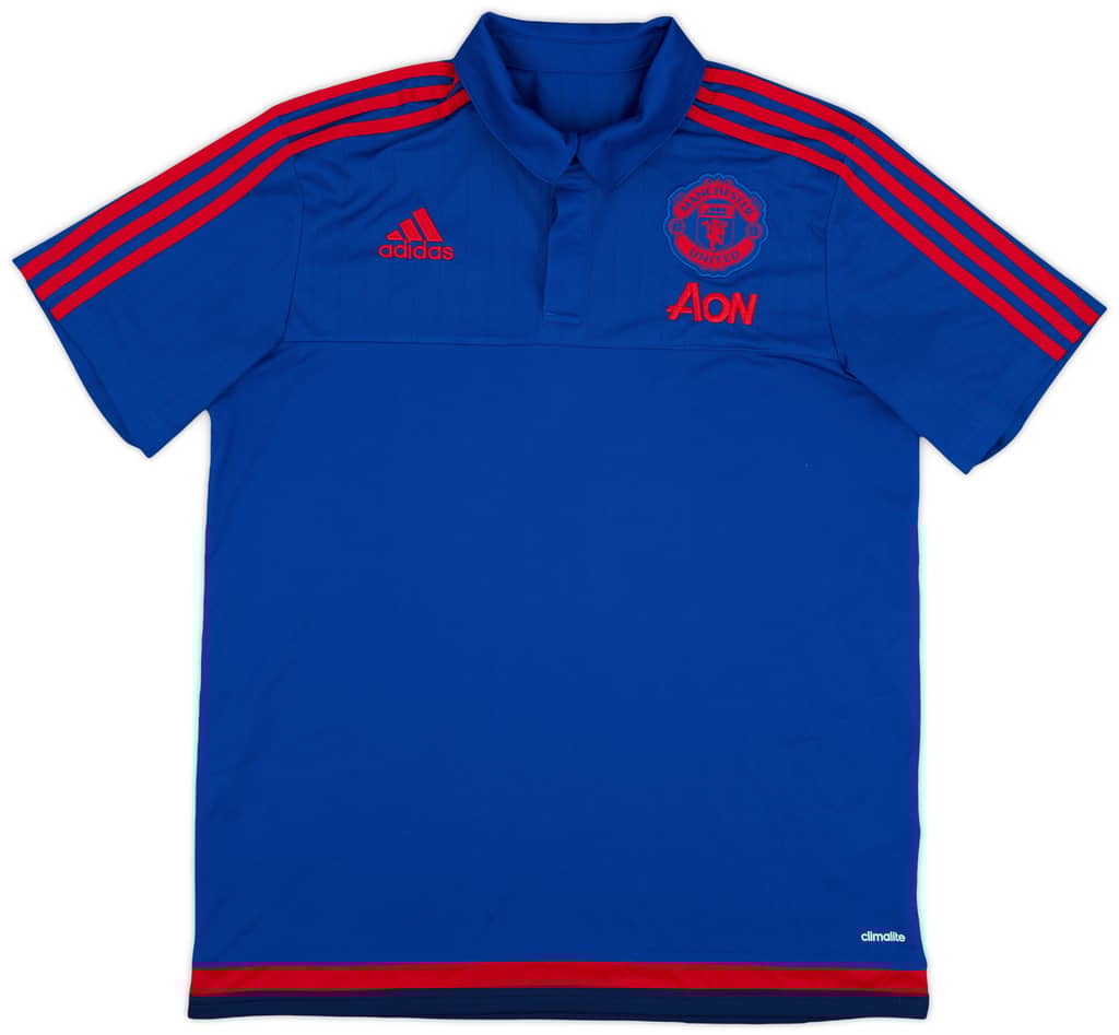 2015-16 Manchester United adidas Polo Shirt - 9/10 - (L)