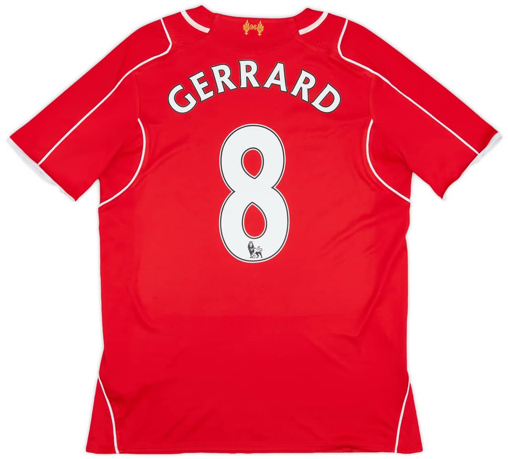 2014-15 Liverpool Home Shirt Gerrard #8 - 6/10 - (M)