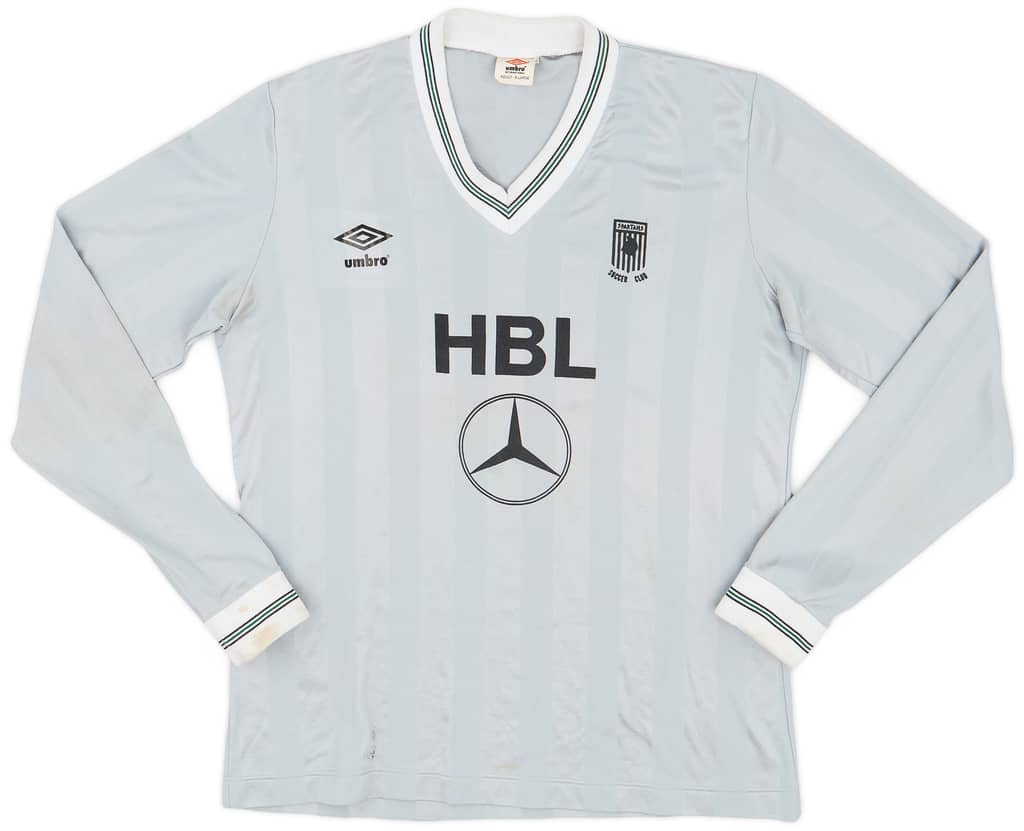 1986 Spartans Match Worn Away Shirt #12