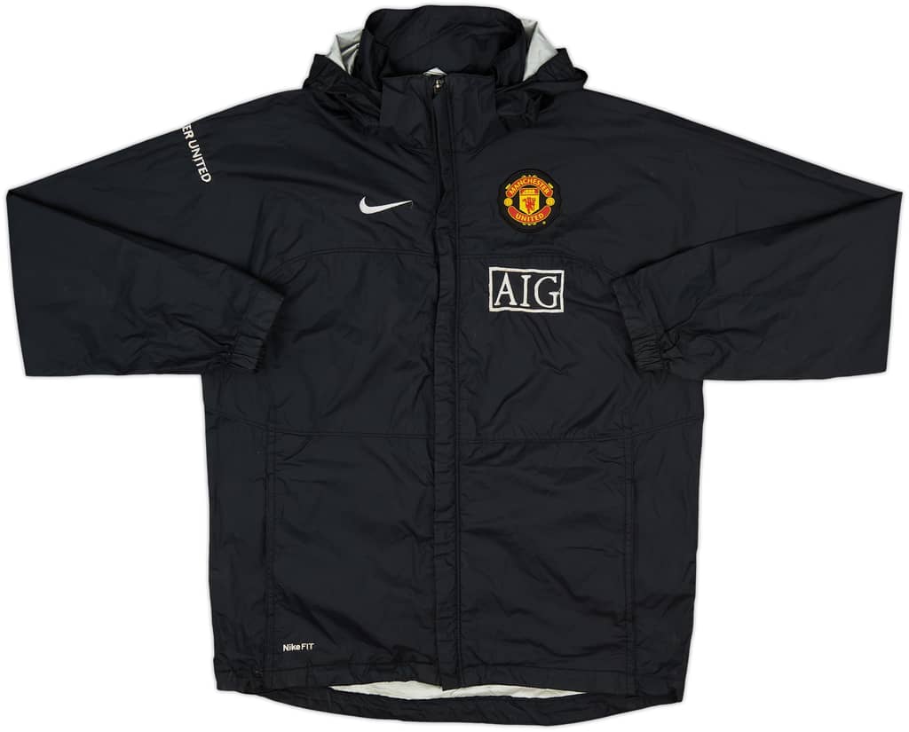 2008-09 Manchester United Nike Hooded Track Jacket - 7/10 - (L)
