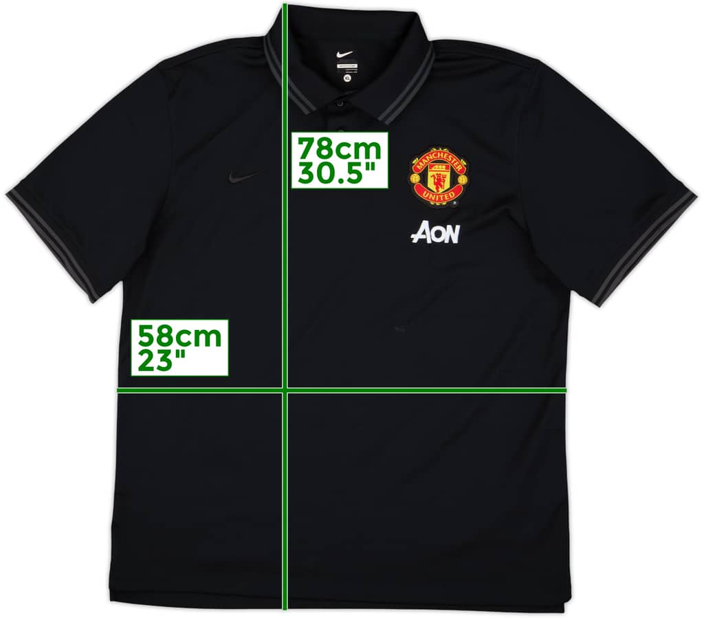 2014-15 Manchester United Nike Polo Shirt - 8/10 - (XL)