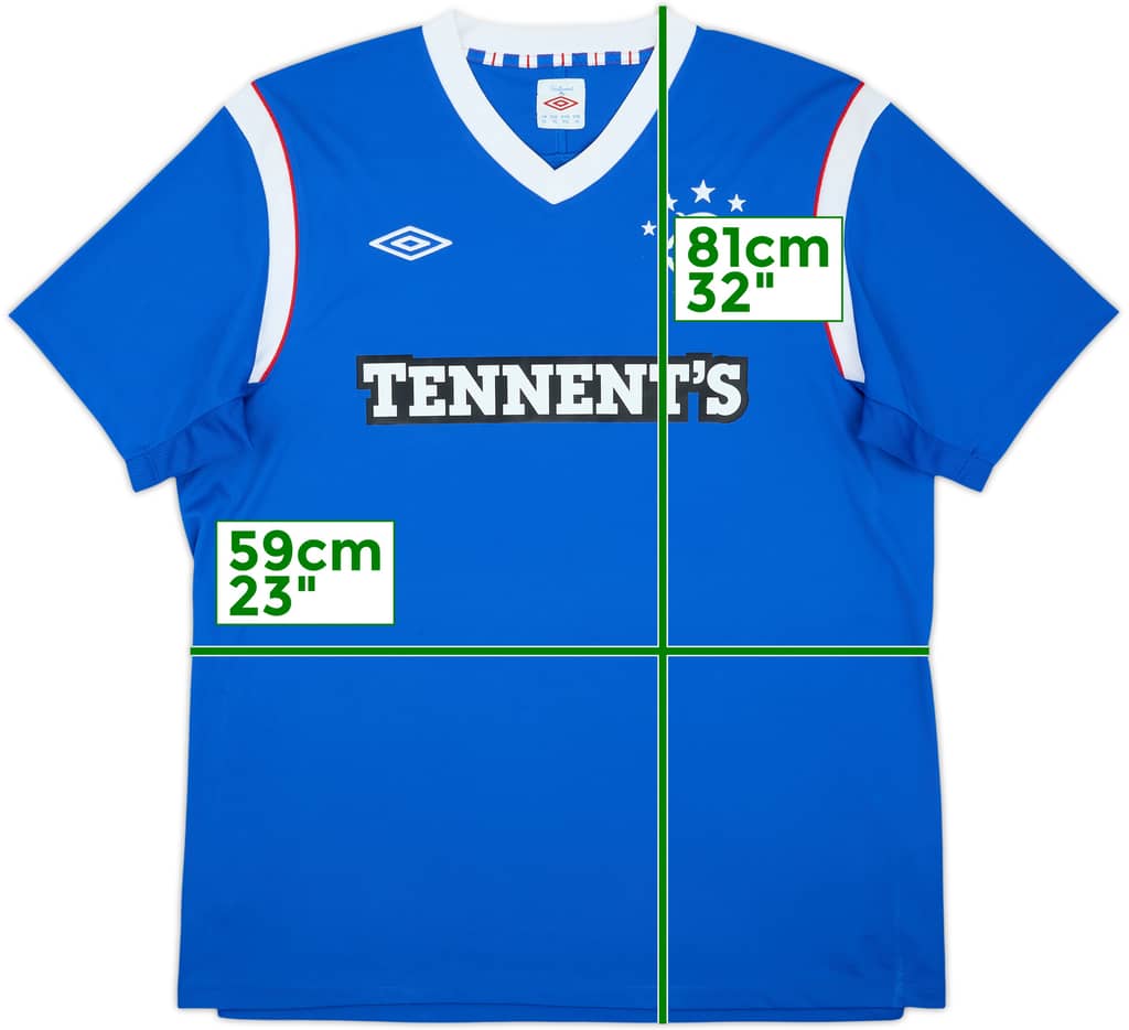 2011-12 Rangers Home Shirt - 8/10 - (XL)