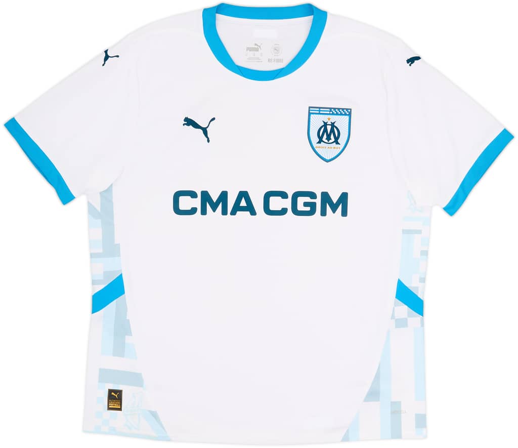 2024-25 Olympique Marseille Home Shirt - 10/10 - (XL)