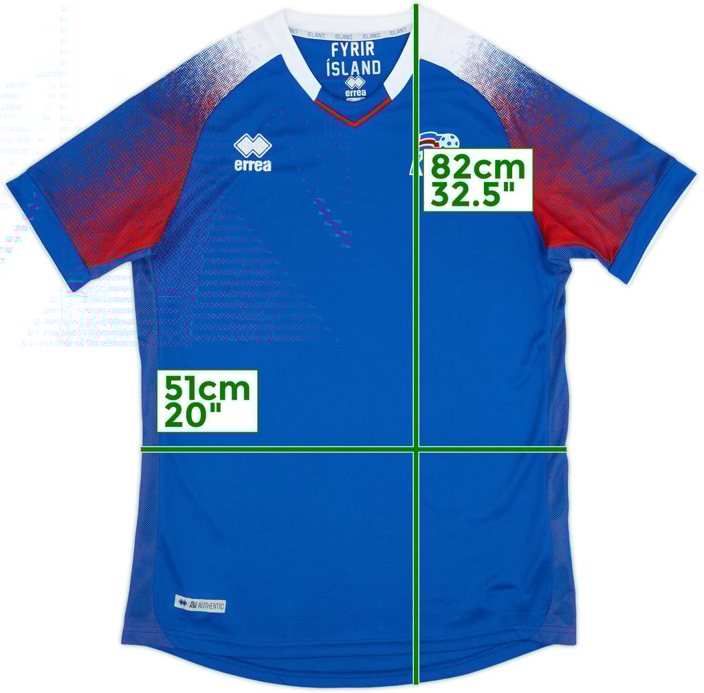 2018-19 Islandia Camiseta de local - 8/10 - (XL)
