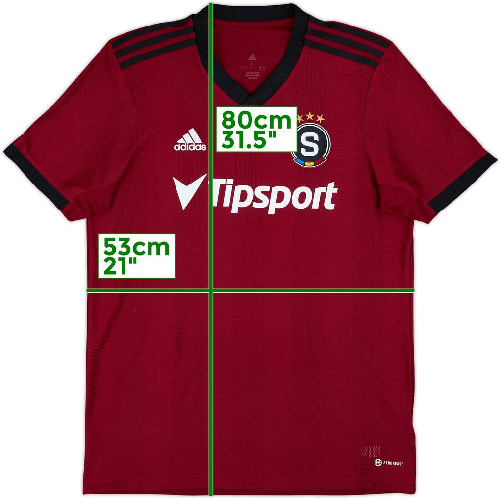 2022-23 Sparta Prague Home Shirt - 8/10 - (L)