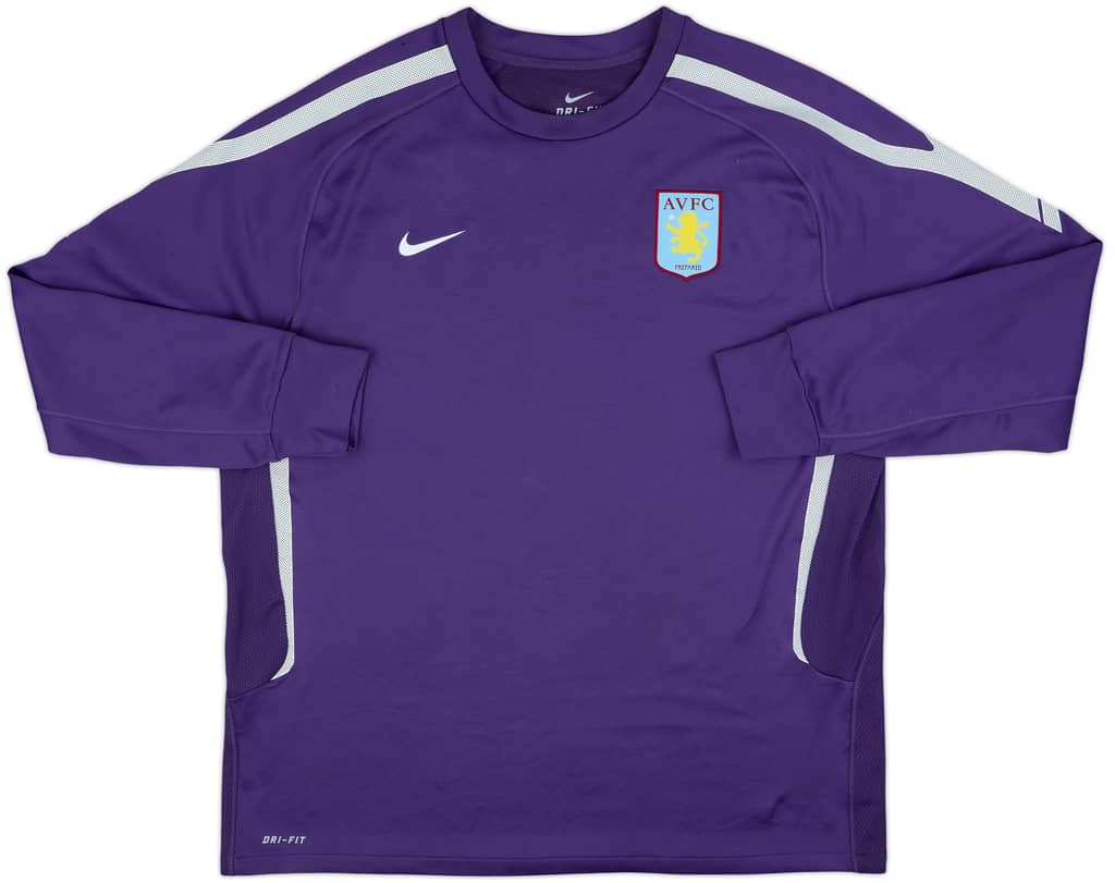 2011-12 Aston Villa Nike Sweat Top - 6/10 - (XXL)