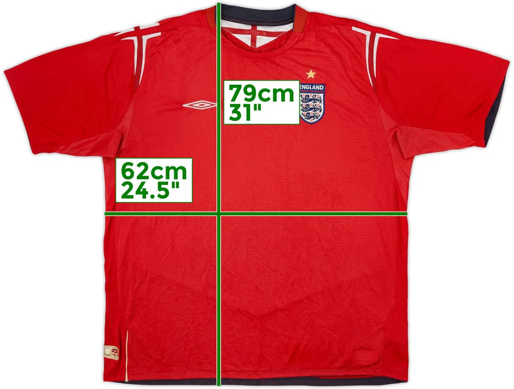 2004-06 England Away Shirt - 5/10 - (XXL)