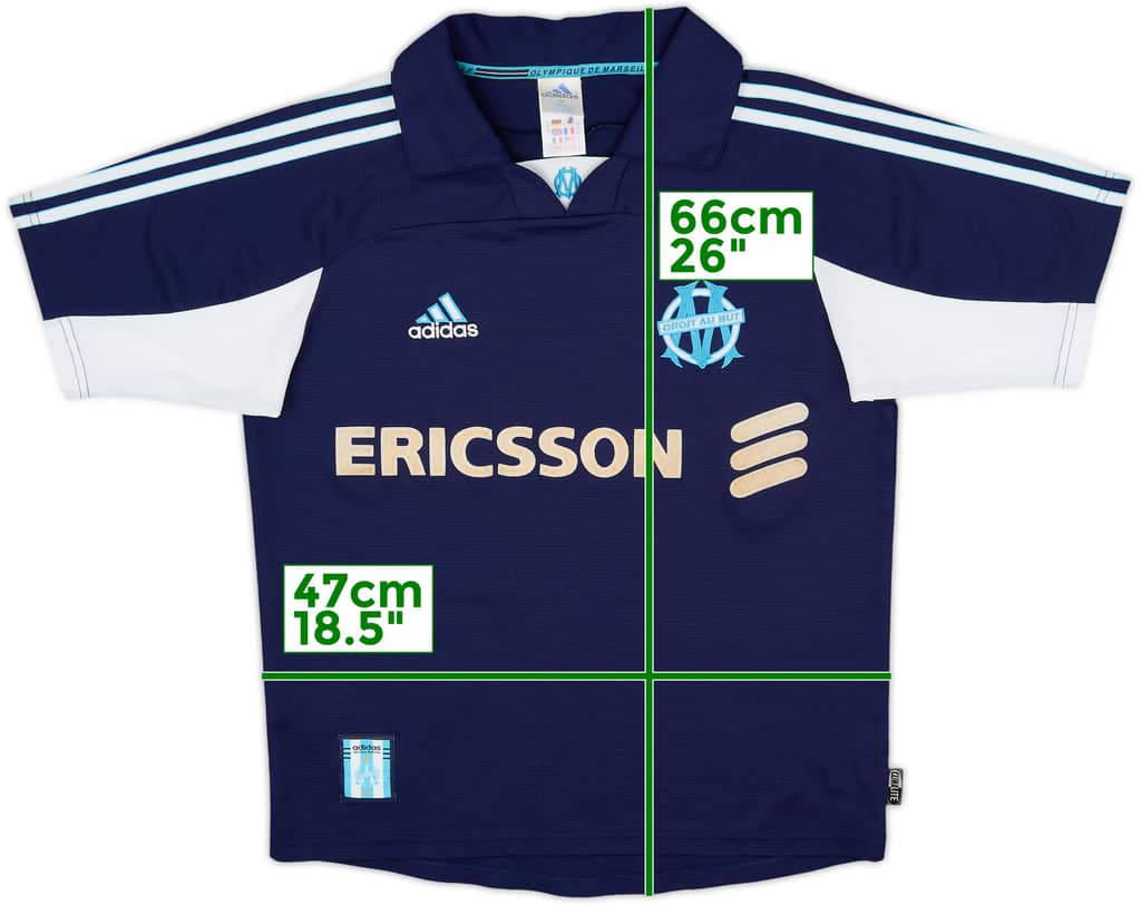 1999-00 Olympique Marseille Away Shirt - 7/10 - (Y)